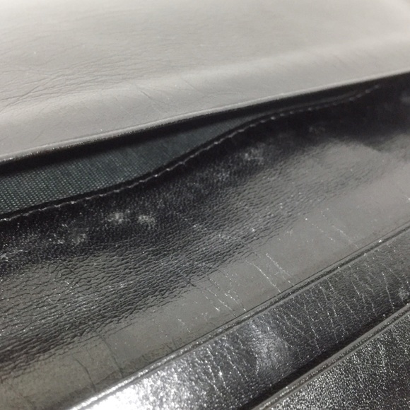 Celine carriage logo black leather large vintage bifold wallet - Picture 9 of 11